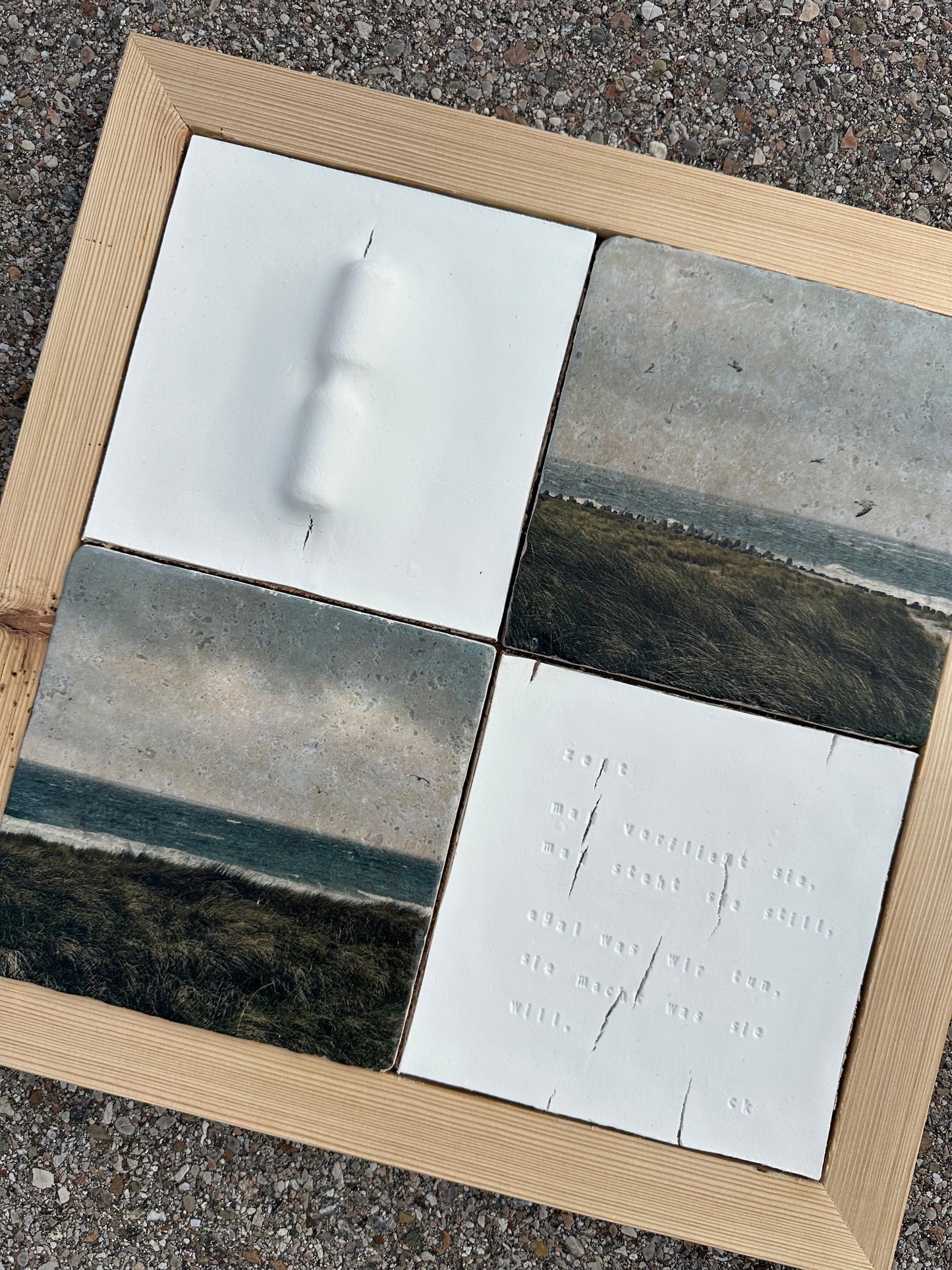 MixedMedia Kunstwerk "TIME FLIES"