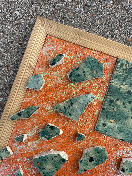 MixedMedia Kunstwerk "THE LIFE OF A SHIMMER LAKE"