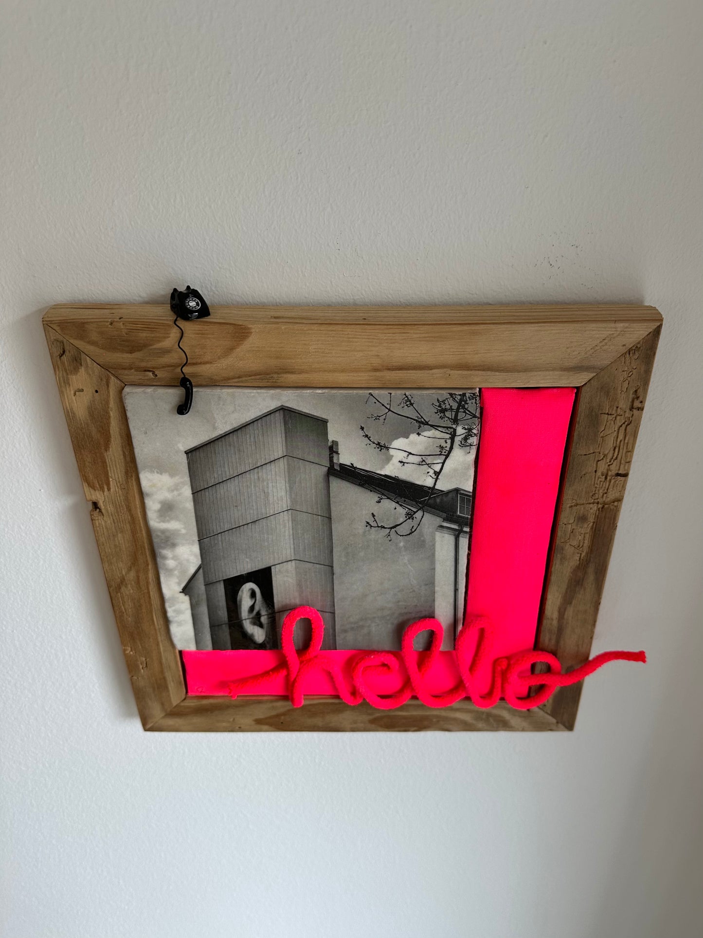 MixedMedia Kunstwerk "HELLO PINK"