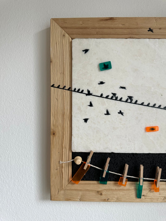 MixedMedia Kunstwerk "ON.LINE"