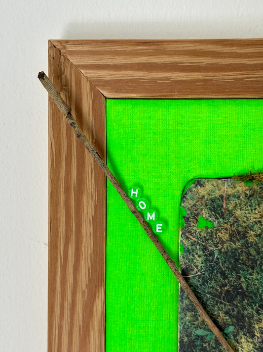 MixedMedia Kunstwerk "GREEN HOME"