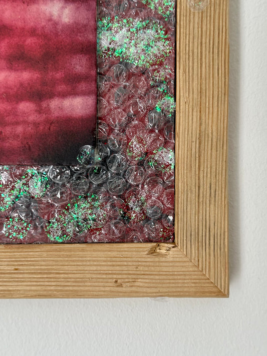 MixedMedia Kunstwerk "RED SUN"