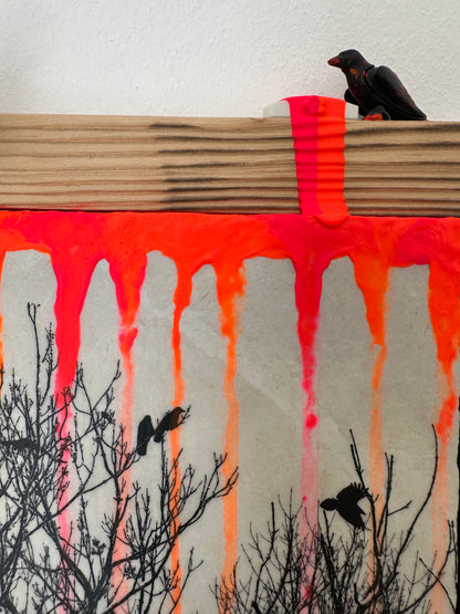 MixedMedia Kunstwerk "BACK IN TOWN"