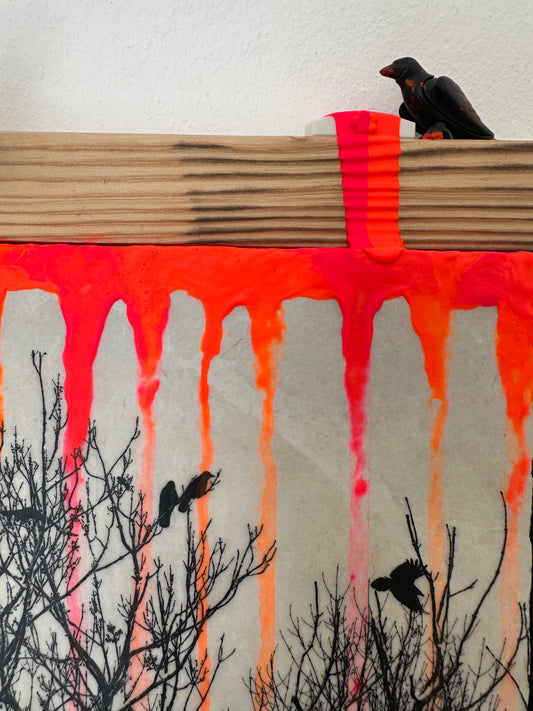 MixedMedia Kunstwerk "BACK IN TOWN"