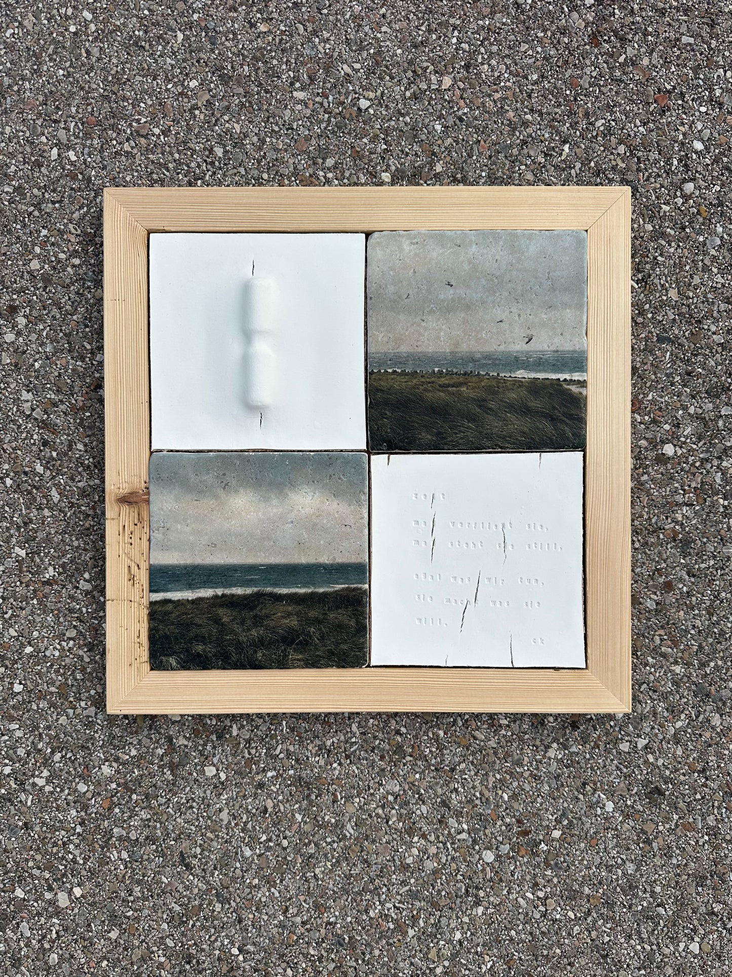 MixedMedia Kunstwerk "TIME FLIES"