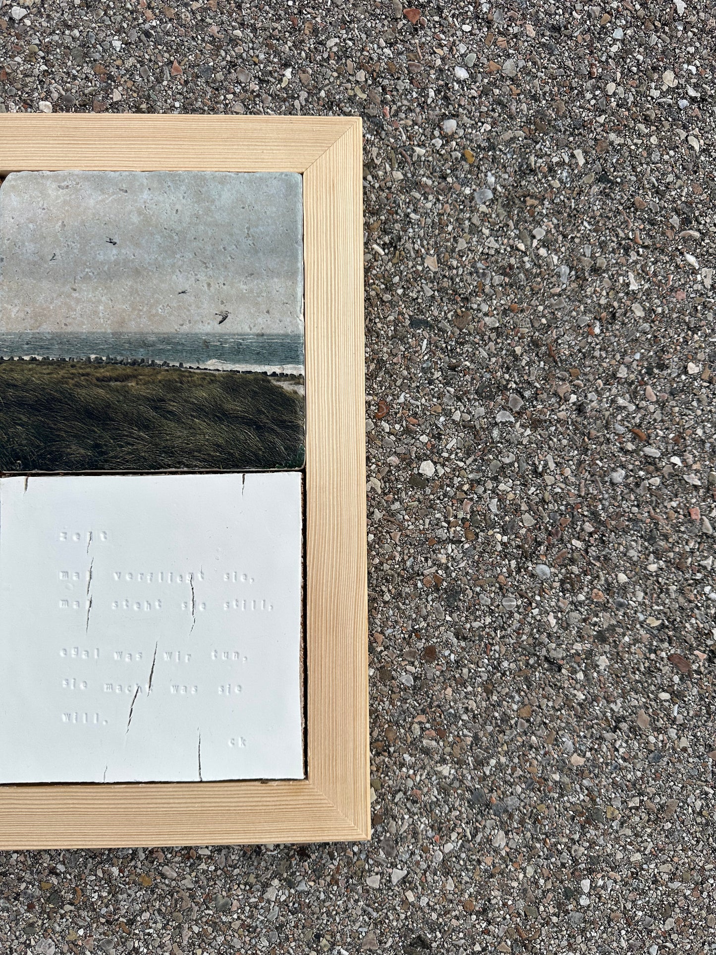 MixedMedia Kunstwerk "TIME FLIES"