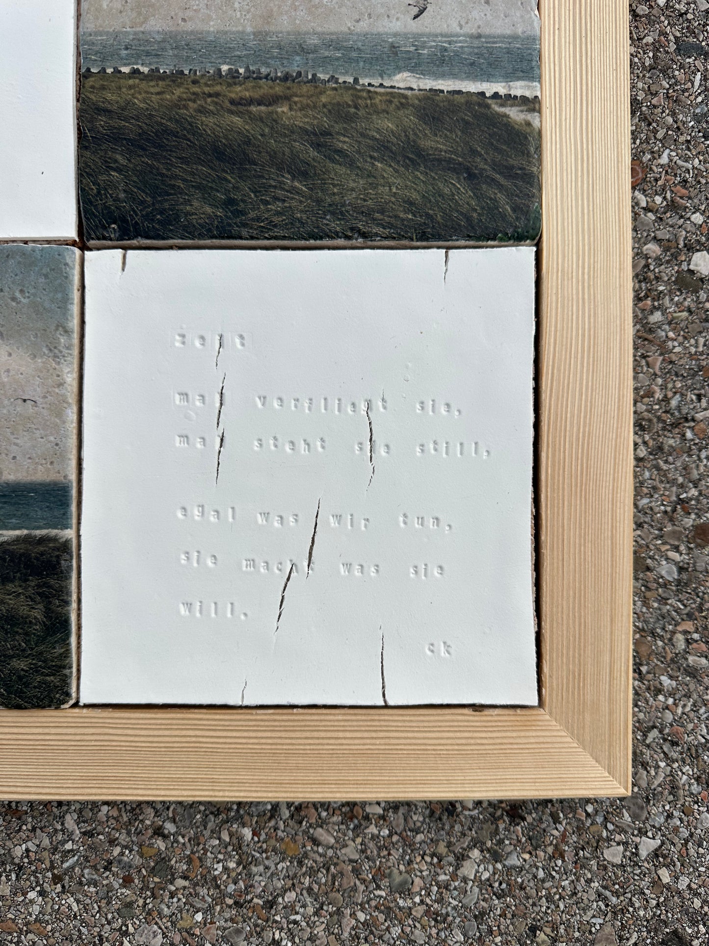 MixedMedia Kunstwerk "TIME FLIES"