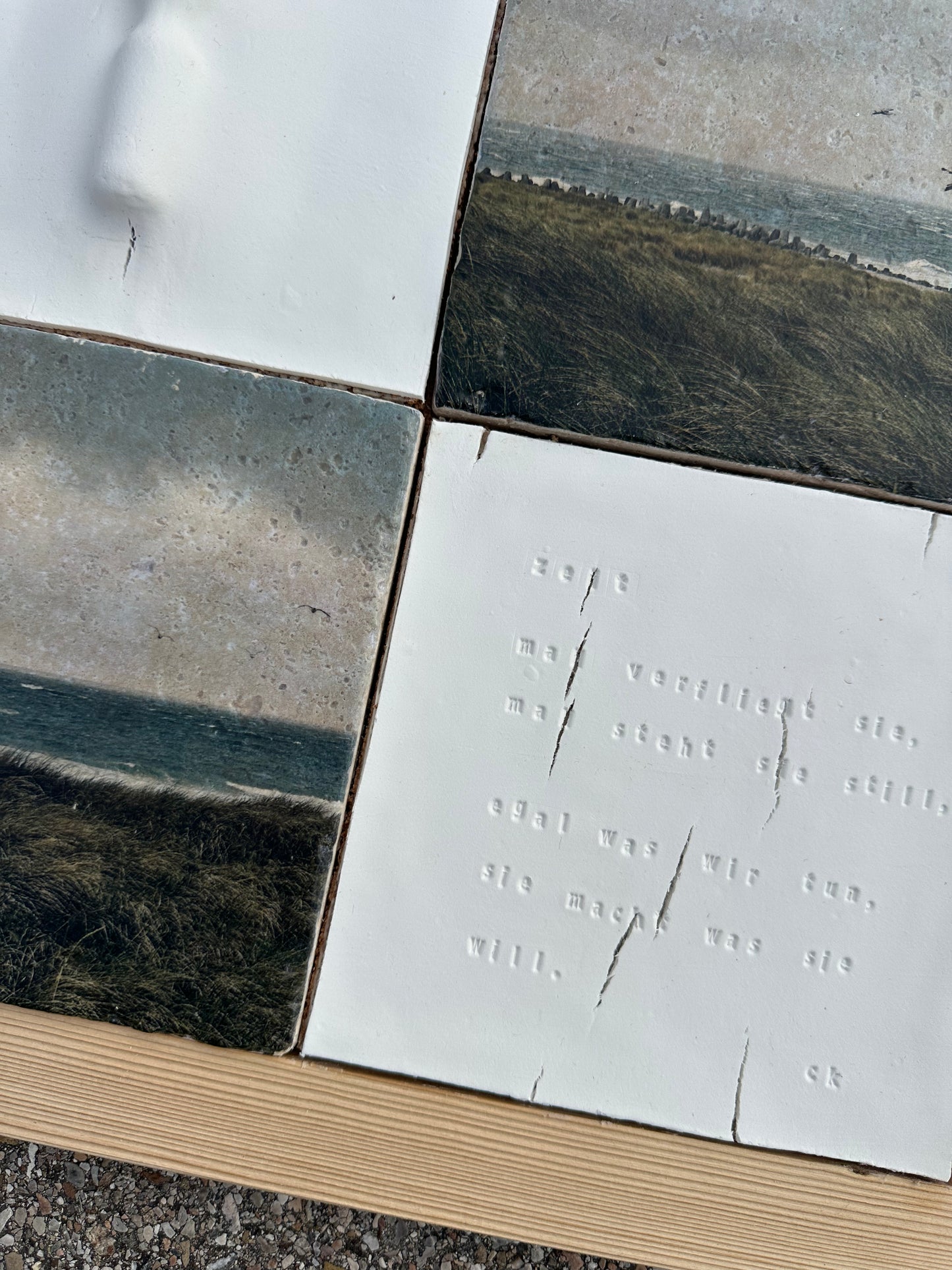 MixedMedia Kunstwerk "TIME FLIES"