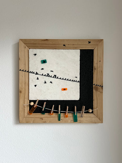 MixedMedia Kunstwerk "ON.LINE"