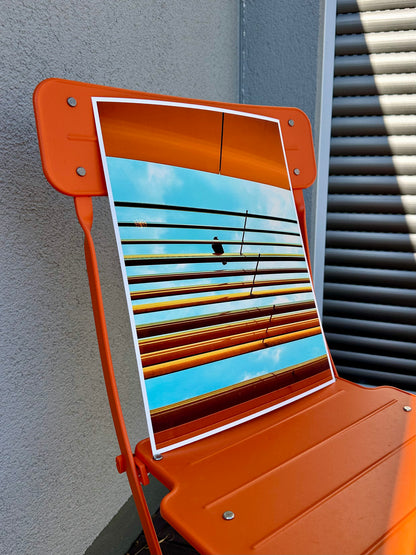 FineArt Print "BIRDY BLUE.ORANGE"